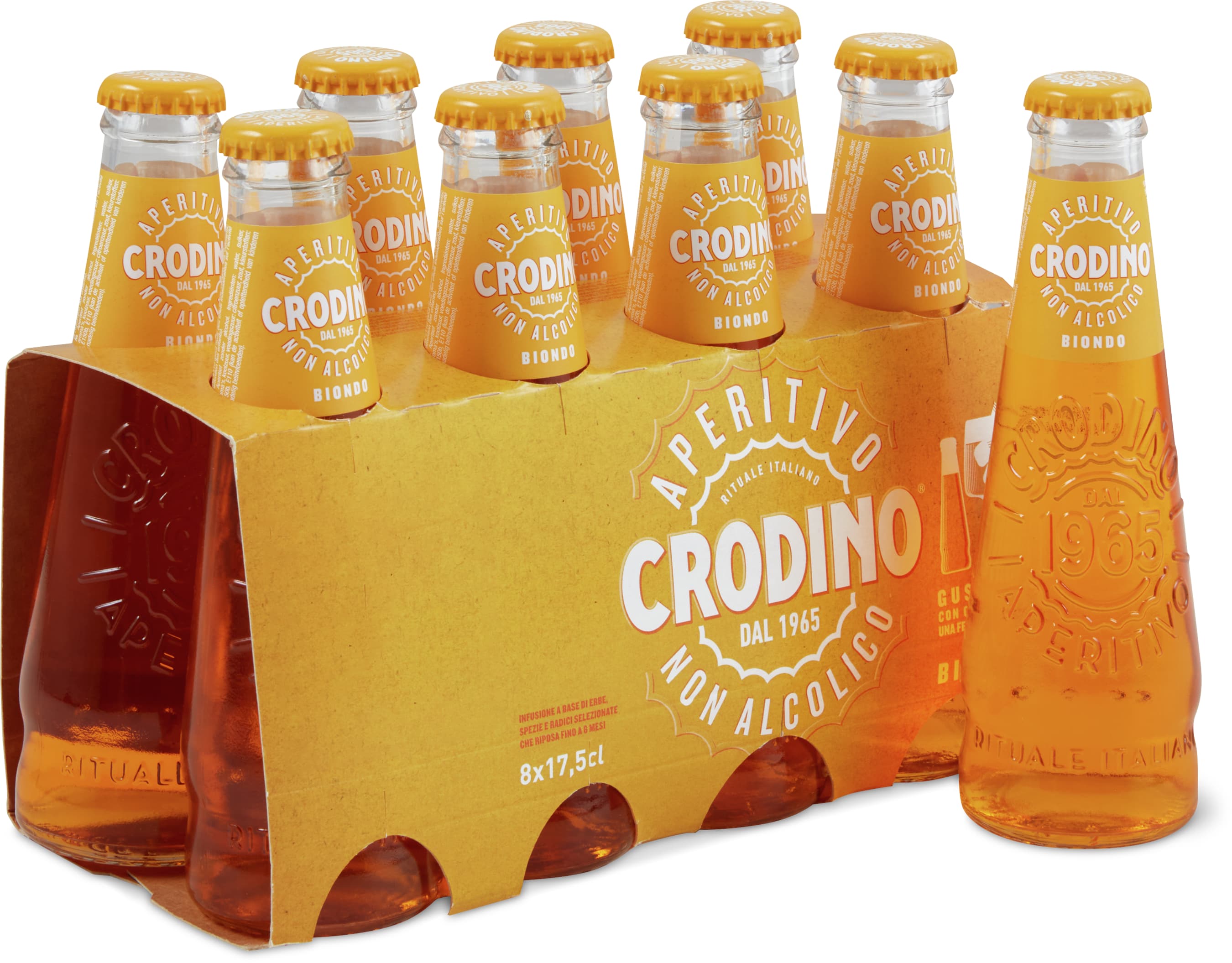Crodino Biondo Aperitivo senza alcol 8x175ml